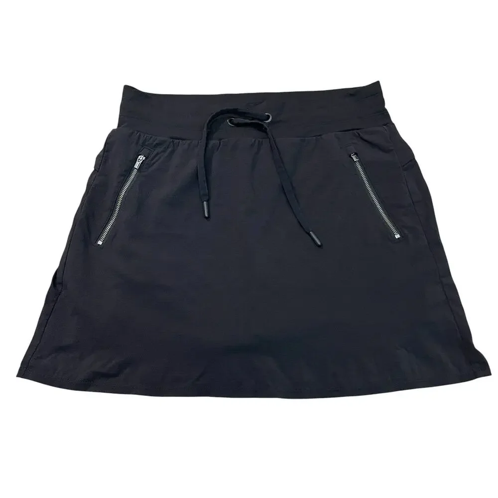 Athleta Trekkie North Skort 4 Black Straight Fit Outdoor Gorpcore Mini Athletic